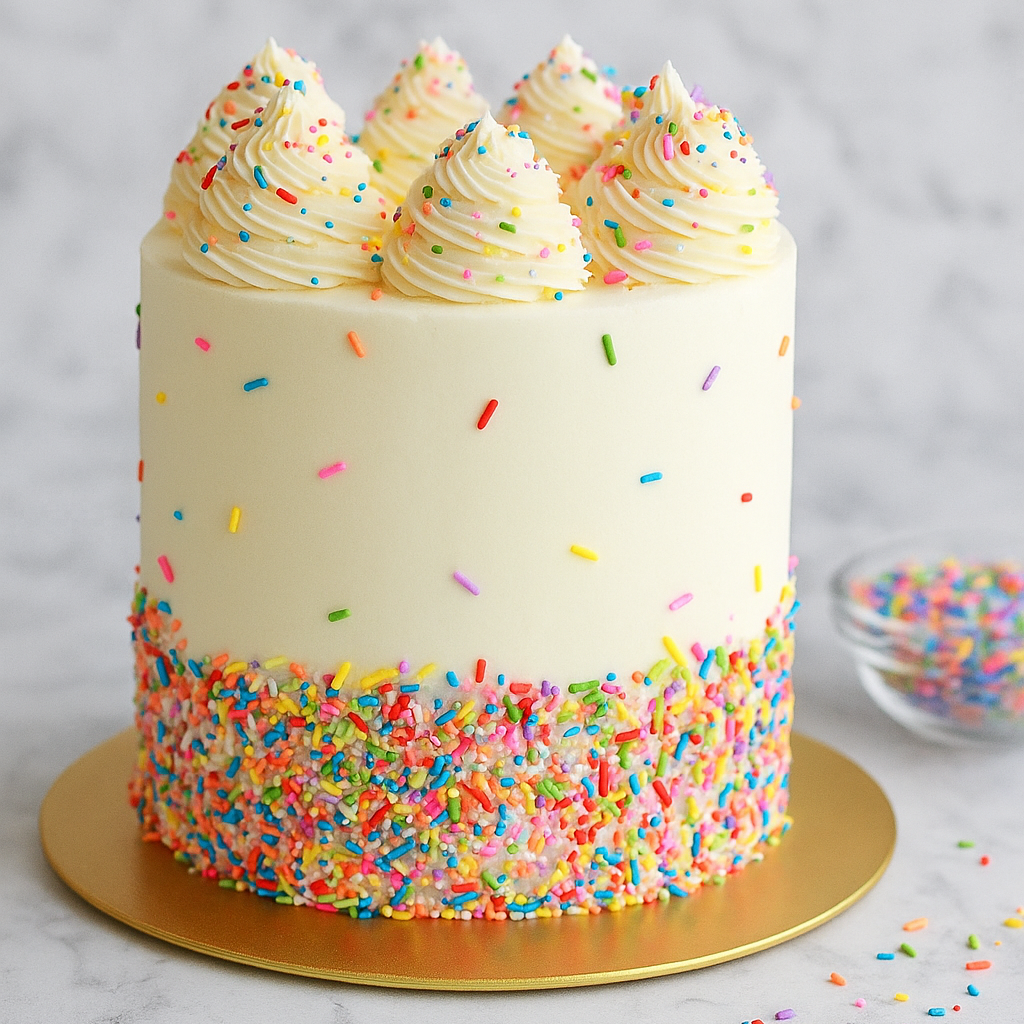 bolo de aniversario confeti